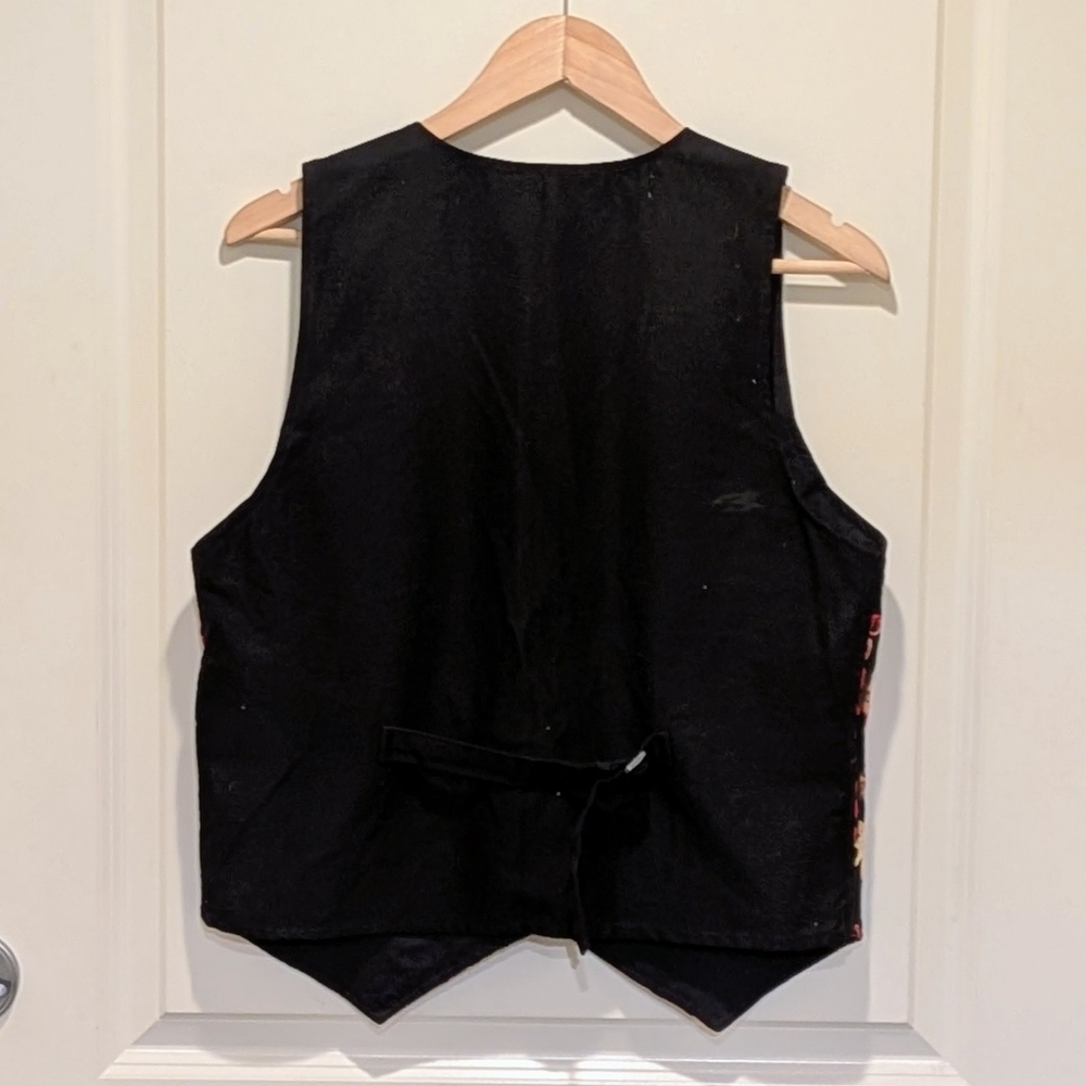 NWOT Beckwoman S Handmade Embroidered 100% Cotton Vest - Picture 5 of 5